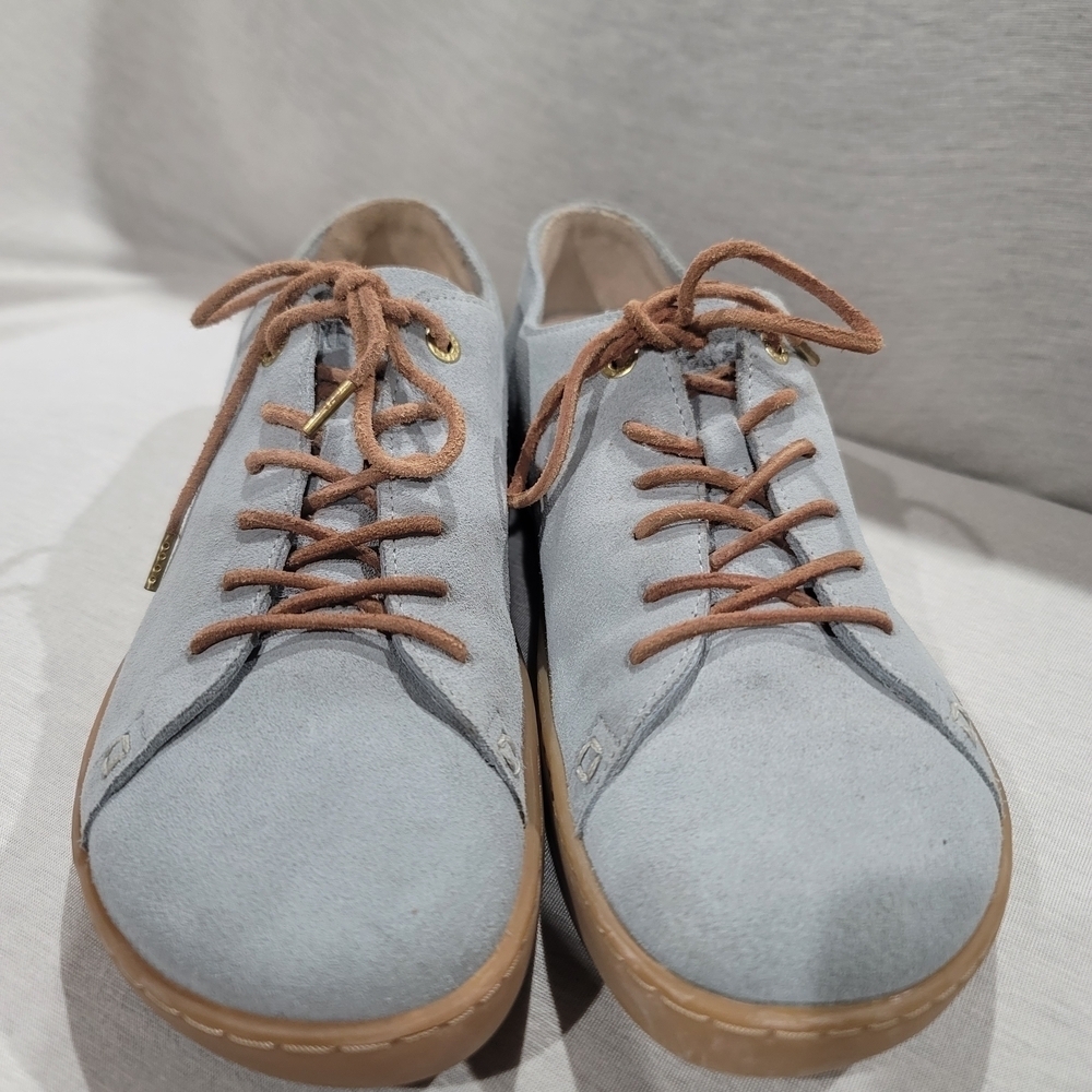 EUC! Birkenstock BEND LOW Suede Sneakers | Elemental Blue Women's Size 10 - Picture 4 of 10